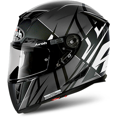 AIROH GP500 Sectors White/Black Matt Carbon MotoGP Light Motorbike Helmet