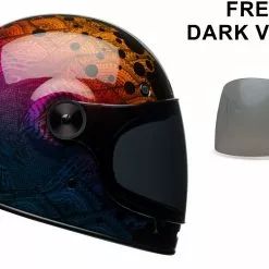 Bell Helmets BELL Cruiser 2018 BULLITT SE Hart Luck Metallic Bubbles Retro Motorbike Helmet