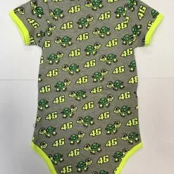 VR46 Clothing VR46 BABY BODY SUIT TURTLE Official Rossi Merchandise Babygrow/Playsuit