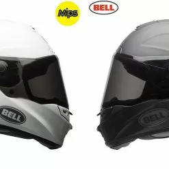 Bell Street 2018 Star Mips Impact Technology Black/White Motorcycle Helmet Bell Helmets