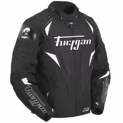 Furygan Clothing FURYGAN WIND Black/White Textile Sports Racing Style Motorbike Jacket