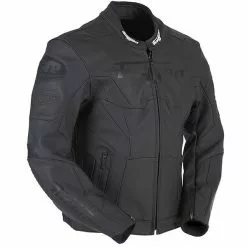 FURYGAN BULLRING Black Leather Motorbike Sports Jacket CE As PPE