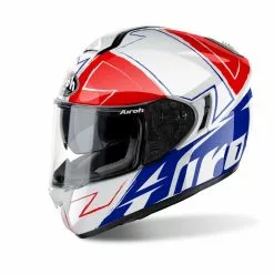 Airoh Helmets AIROH ST701 HPC Way Blue/Red/White Gloss Lightweight Motorbike ACU Gold Helmet