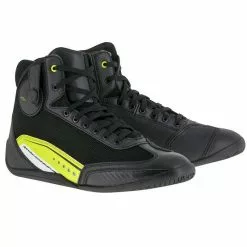 Alpinestars Boots 10% Off Alpinestars AST-1 Black/Yellow Motorbike/Scooter Ankle Boots Shoes