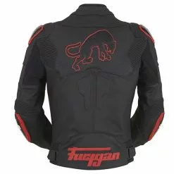 FURYGAN RAPTOR Black/Ducati Red Waterproof Leather Motorbike Sports Jacket 6 FURYGAN RAPTOR Black/Ducati Red Waterproof Leather Motorbike Sports Jacket