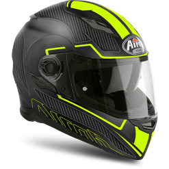 AIROH MOVEMENT-S Faster Yellow Matt Sun Visor Motorbike Helmet Pinlock Included