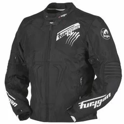 FURYGAN HURRICANE Black/White Textile Waterproof Motorcycle/Scooter Jacket