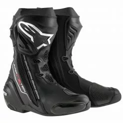 10% OFF Alpinestars SUPERTECH R Black 2017 Motorbike Racing Sports Boots