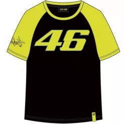 KIDS VR46 T-Shirt Race Yellow The Doctor Official Valentino Rossi Merchandise