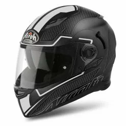 Airoh Helmets AIROH MOVEMENT-S Faster White Matt Sun Visor Motorbike Helmet Pinlock Included