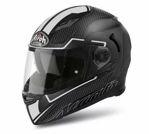Airoh Helmets AIROH MOVEMENT-S Faster White Matt Sun Visor Motorbike Helmet Pinlock Included