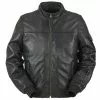 FURYGAN FREDDY Black Motorcycle American Flight Bomber Leather Jacket D30 Armour Furygan Clothing