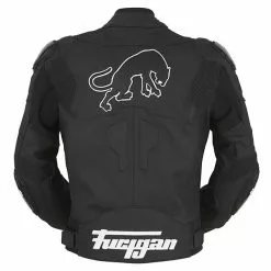FURYGAN RAPTOR Black/White 1.4 Waterproof Leather Motorbike Sports Range Jacket Furygan Clothing