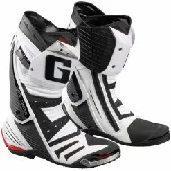 25% OFF GAERNE GP1 White/Black Motorbike Racing Sports Boots Italian Made