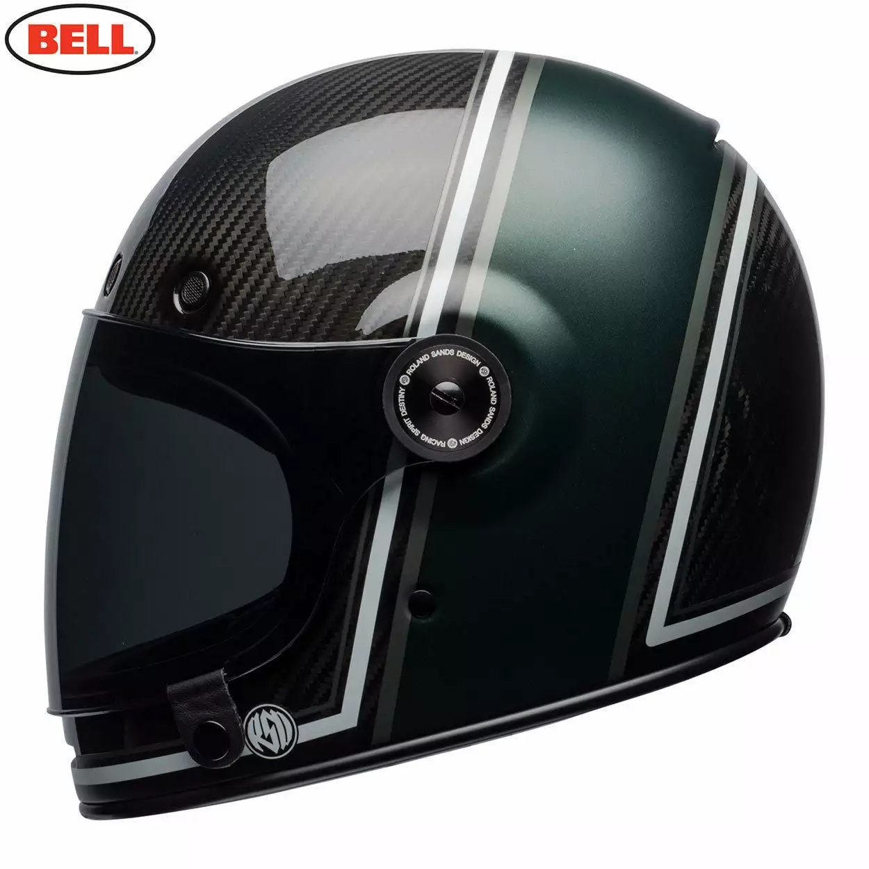 BELL Crusier 2018 Bullitt Full Carbon RSD Black/Green Classic Motorcycle Helmet 5 BELL Crusier 2018 Bullitt Full Carbon RSD Black/Green Classic Motorcycle Helmet