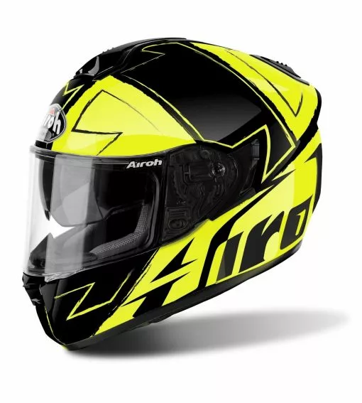 Airoh Helmets AIROH ST701 HPC Way Yellow Gloss Lightweight Motorbike Pinlock ACU Gold Helmet