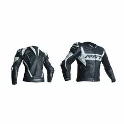 RST TRACTECH EVO R Black/White Motorcycle Sports CE Leather Race Hump Jacket RST Clothing