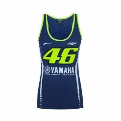 Ladies Valentino Rossi Yamaha M1 Blue Tank Top Vest Official VR46 Merchandise VR46 Clothing