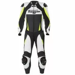 FURYGAN FULL APEX 1PC Yellow/White/Black Motorbike Leather Racing Suit