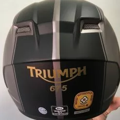 Bell Helmets BELL Street Qualifier TRIUMPH 675 Stickers Reactolite Visor DLX Rally Helmet
