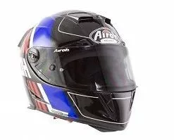 AIROH GP500 Scrape Blue/Black Gloss Carbon MotoGP Light Motorbike Helmet Airoh Helmets