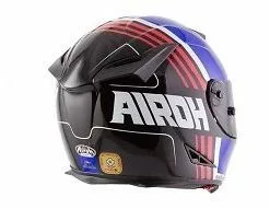 AIROH GP500 Scrape Blue/Black Gloss Carbon MotoGP Light Motorbike Helmet Airoh Helmets