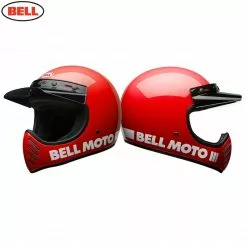 Bell Helmets BELL Cruiser 2017 MOTO 3 Modern Classic RED Motorcycle MX Helmet