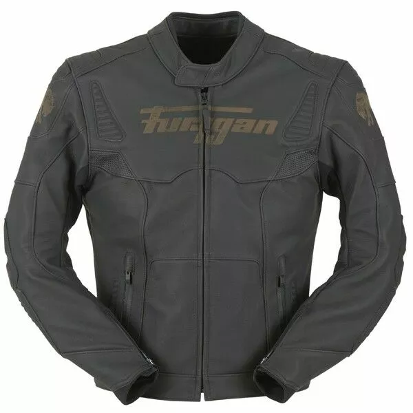 FURYGAN FURY SHERMAN Black Leather Motorbike Sports Jacket & Trousers CE As PPE Furygan Clothing 2 FURYGAN FURY SHERMAN Black Leather Motorbike Sports Jacket & Trousers CE As PPE Furygan Clothing