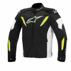 Alpinestars Jackets 10% OFF Alpinestars T-GPR Black/White/Yellow Waterproof Motorbike Textile Jacket