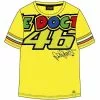 KIDS VR46 T-Shirt Stripes Yellow The Doctor Official Valentino Rossi Merchandise VR46 Clothing