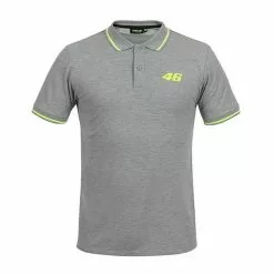 Valentino Rossi Mens Polo Shirt Official MotoGP Merchandise VR46 Core VR46 Clothing