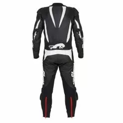 FURYGAN DARK APEX 1 Piece Black/White Motorbike Leather Racing Suit