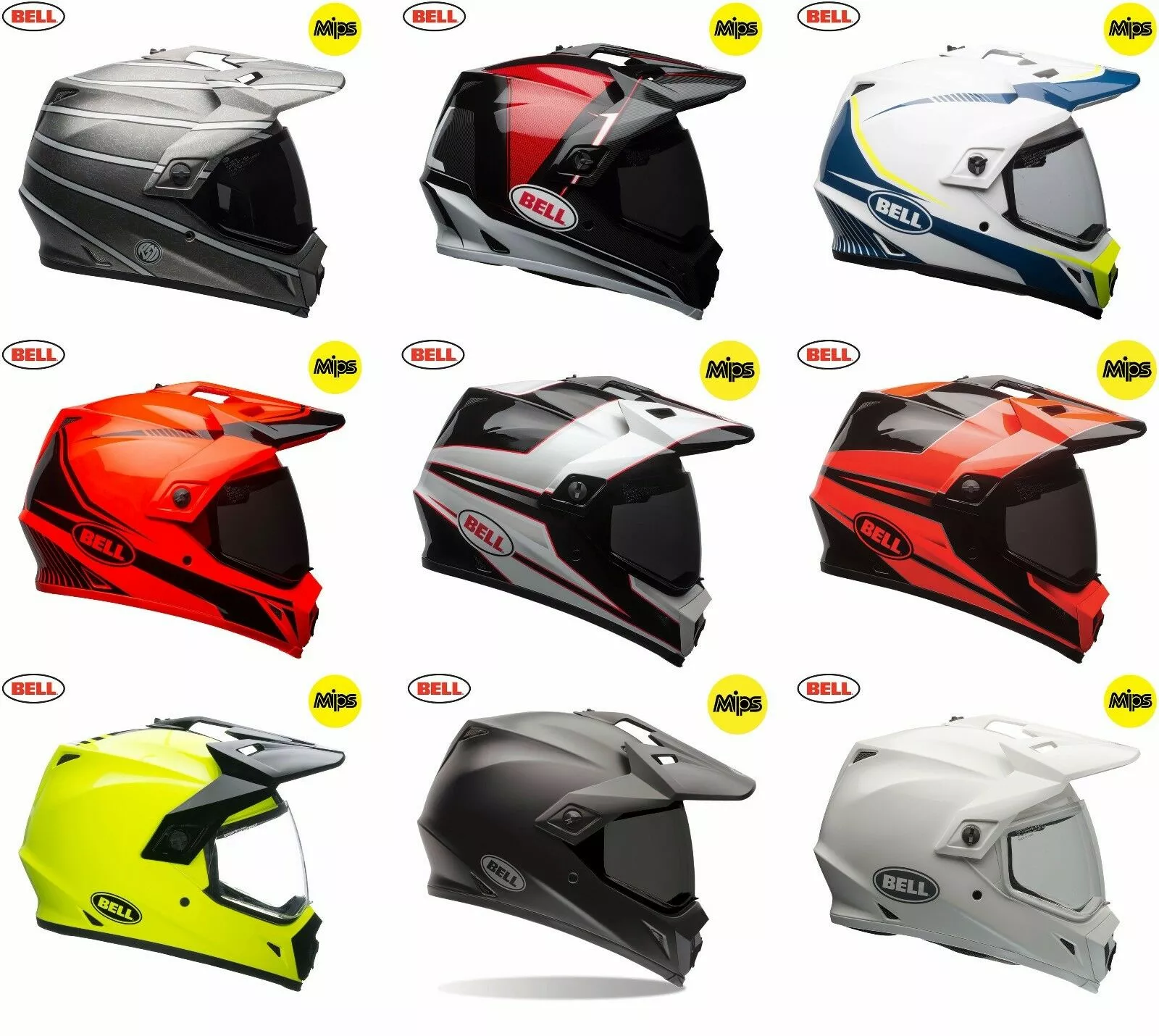 Bell Helmets BELL MX-9 2018 Adventure Adult Helmet With MIPS Technology Torch/Berm/Stryker 1 Bell Helmets BELL MX-9 2018 Adventure Adult Helmet With MIPS Technology Torch/Berm/Stryker