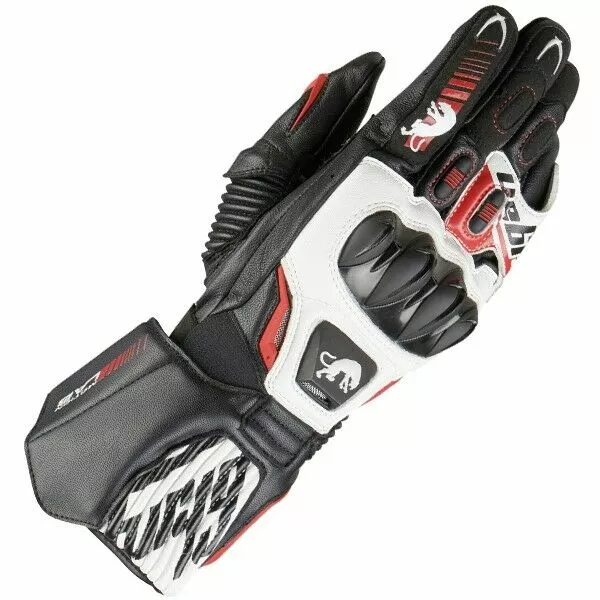 FURYGAN FIT-R2 White/Black/Red/Green Leather Sports Racing Motorbike Gloves Furygan Clothing 3 FURYGAN FIT-R2 White/Black/Red/Green Leather Sports Racing Motorbike Gloves Furygan Clothing