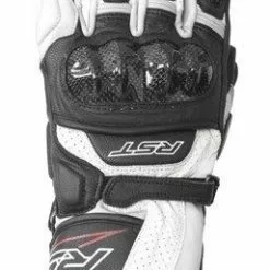 RST Delta 3 CE WHITE Motorbike/Scooter Leather/Carbon Gloves Cheap