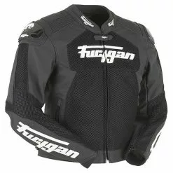 FURYGAN SPEED MESH Black Vented Summer Cool Leather Motorbike Sports Jacket Furygan Clothing