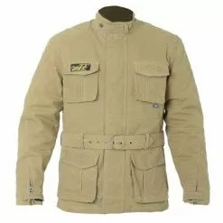 RST Clothing RST IOM TT Classic WAX Sand 3/4 Length Motorcycle/Crusier Jacket Isle Of Man