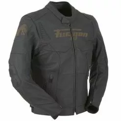 FURYGAN FURY SHERMAN Black Leather Motorbike Sports Jacket CE As PPE