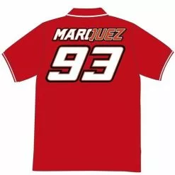 KIDS Marc Marquez 93 Red Polo Shirt Official VR46 MotoGP Merchandise Child/Boys VR46 Clothing