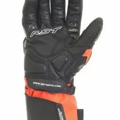 RST PARAGON V Waterproof FLO RED CE Leather Winter Motorcycle Touring Gloves