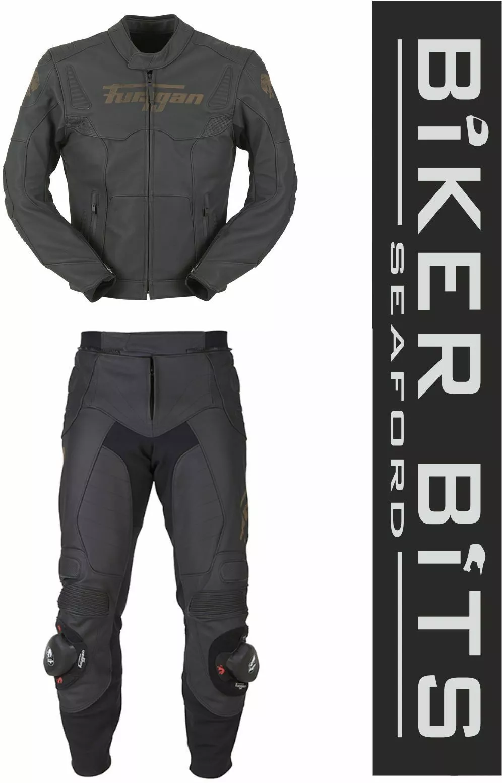 FURYGAN FURY SHERMAN Black Leather Motorbike Sports Jacket & Trousers CE As PPE Furygan Clothing 1 FURYGAN FURY SHERMAN Black Leather Motorbike Sports Jacket & Trousers CE As PPE Furygan Clothing