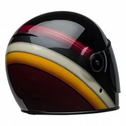 BELL CRUISER 2019 BULLITT Burnout Black/Maroon/White Classic Motorcycle Helmet