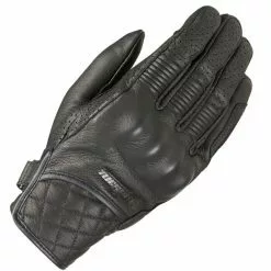 Furygan Clothing FURYGAN TOM D30 Stylish Black Leather Motorcycle/Cruiser/Retro Short Gloves