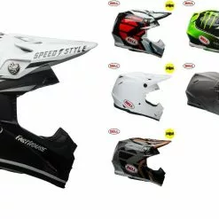 BELL MX Moto-9 Mips Lightweight Tri-Matrix Shell Motocross Off Road Peak Helmet Bell Helmets