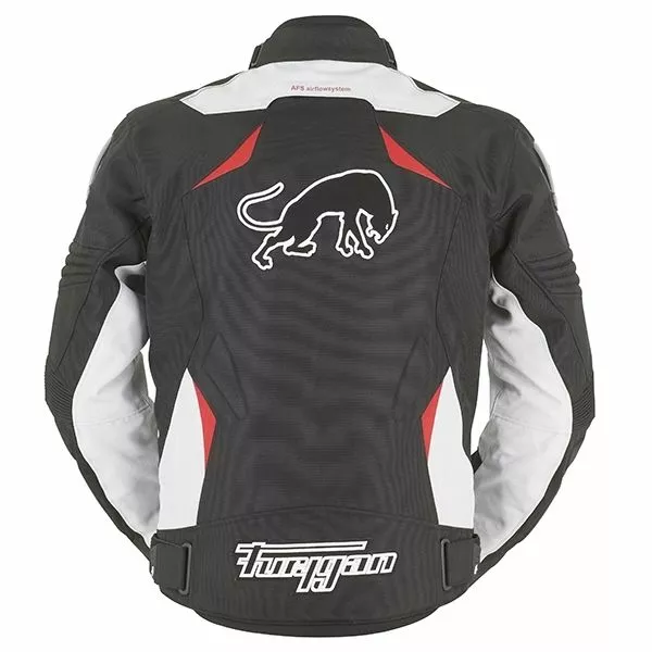 FURYGAN WIND Ducati/Honda Red/Black Textile Racing Style Motorbike Jacket 3 FURYGAN WIND Ducati/Honda Red/Black Textile Racing Style Motorbike Jacket