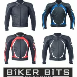 RST Clothing RST BLADE 2 Leather Motorbike Jacket Black/White/Blue/Red/Grey