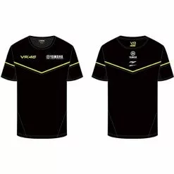 Valentino Rossi Yamaha M1 Black Mens T-Shirt Official MotoGP Merchandise VR46 VR46 Clothing