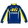 Valentino Rossi Yamaha M1 Mens Blue Zip Fleece Official MotoGP Merchandise VR46