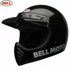 BELL Cruiser 2017 MOTO 3 Modern Classic Black Motorcycle MX Helmet
