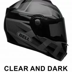 BELL SRT 2018 Blackout Modular Flip-Up FREE DARK VISOR Motorcycle Touring Helmet Bell Helmets
